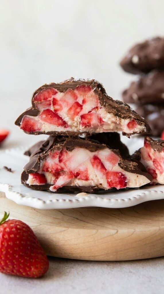 Chocolate Strawberry Yogurt Clusters